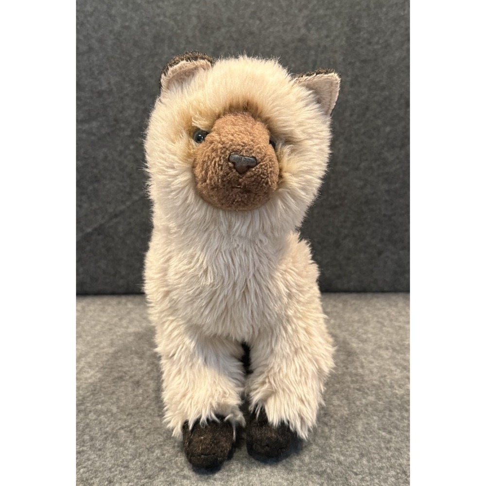 VTG Douglas Cuddle Toys Fu Siamese Cat Plush Stuffed Animal, 10" tall sitting